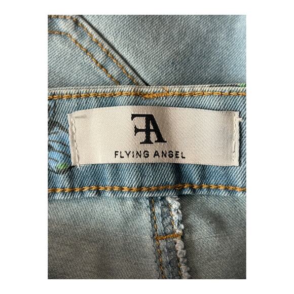 Flying Angel shorts butterfly denim blue size 7/28 - Picture 2 of 5